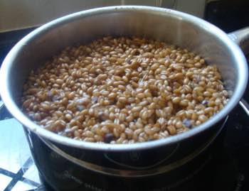 Bulgar wheat just cooked