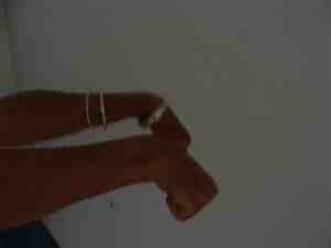 Now flex the wrists for another carpal tunnel exercise.