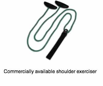 Commercially available shoulder exerciser.