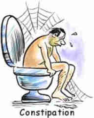 Contipation man on loo is also a cause of headaches Contipation man on loo is also a cause of headaches