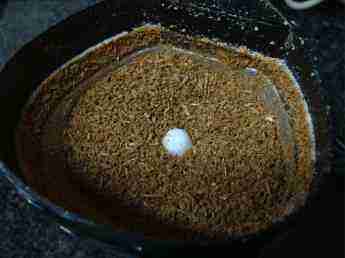 Cumin in an electric blender.