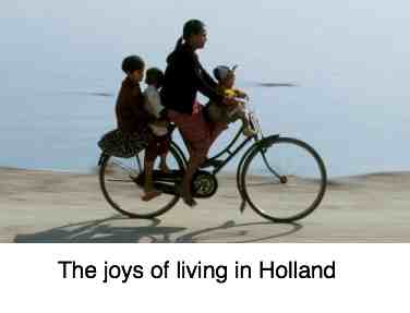 Family cycling. Family cycling.