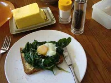 Eggs Florentine. Eggs Florentine.