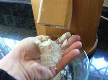 Wheat seeds that have become flour. Wheat seeds that have become flour.
