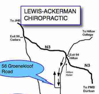 A map to find Hilton Chiropractic.