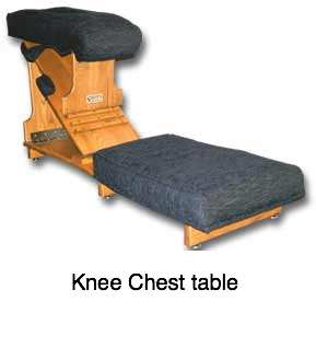 Knee chest table