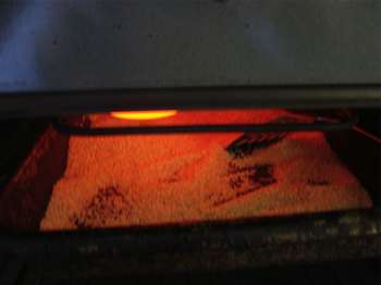 Make tahini by roasting under the grill with stirring. Make tahini by roasting under the grill with stirring.