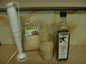 Make your own tahini at home. Make your own tahini at home.