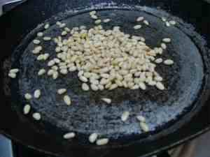 Roasted pine nuts.