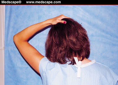 Shoulder abduction relief sign. Shoulder abduction relief sign.