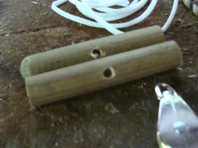 Shoulder exerciser handles.