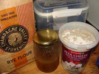 Sourdough starter. Sourdough starter.