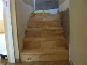 A staircase built recently by Dr Barrie Lewis. A staircase built recently by Dr Barrie Lewis.
