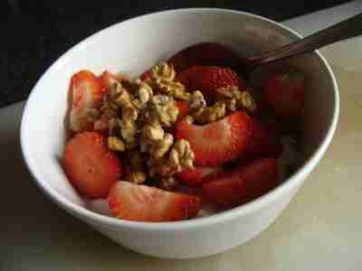 A strawberry breakfast is wonderful anti-inflammatory food. A strawberry breakfast is wonderful anti-inflammatory food.