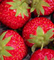 Strawberries make wonderful jam.