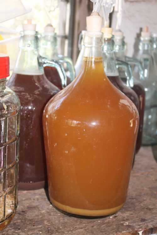 Mead rich in pollen and yeast cells Mead rich in pollen and yeast cells