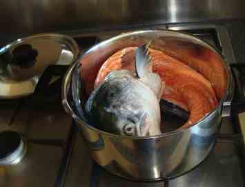 Salmon makes a wonderful fish bouillon. Salmon makes a wonderful fish bouillon.