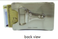 Easily slide your cards in and out with a simple design