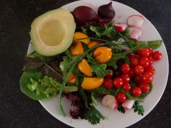 This summer salad has close to ten colours