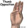 Ask someone to pull your thumb and pinkie apart, comparing right and left.